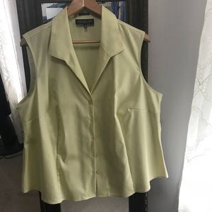 Jones NY Solid Easy Care Sleeveless Shirt